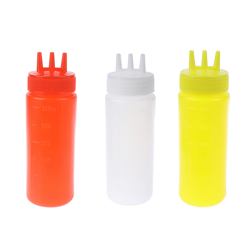 Condiment Squeeze Bottle - Бутылка-бутылка для соуса с тремя отверстиями
