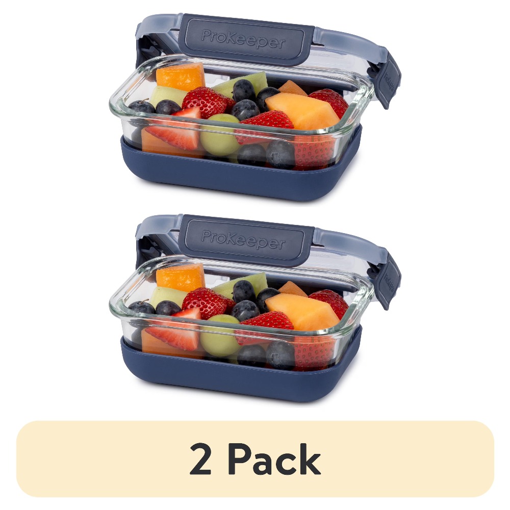 Storage Food Prep - Набор из 2 стеклянных контейнеров для