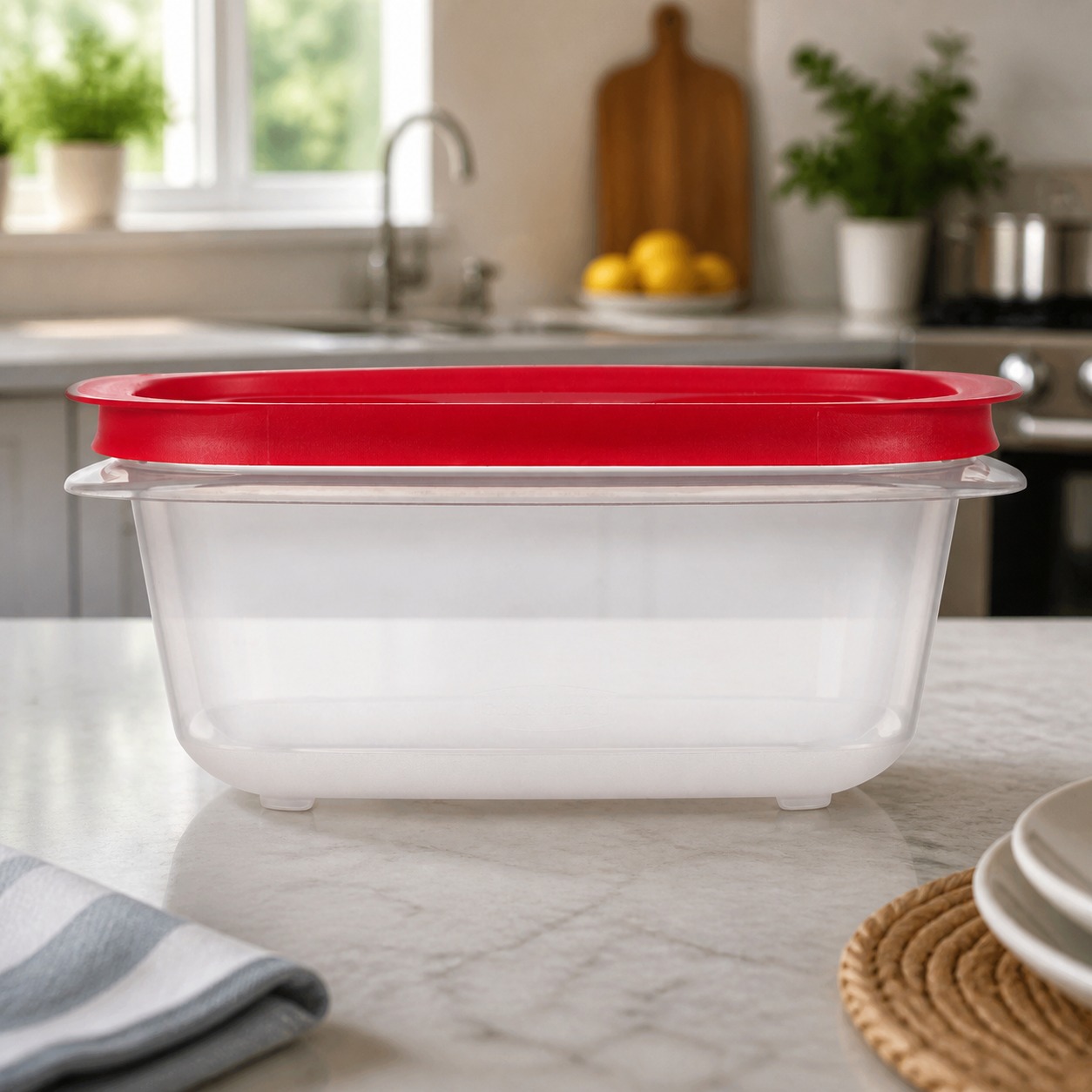Storage Food Prep - Красный прямоугольный контейнер для хранения продуктов
