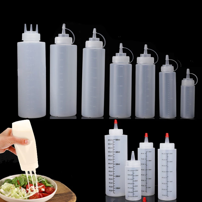 Condiment Squeeze Bottle - 1 шт. пустые пластиковые бутылки из