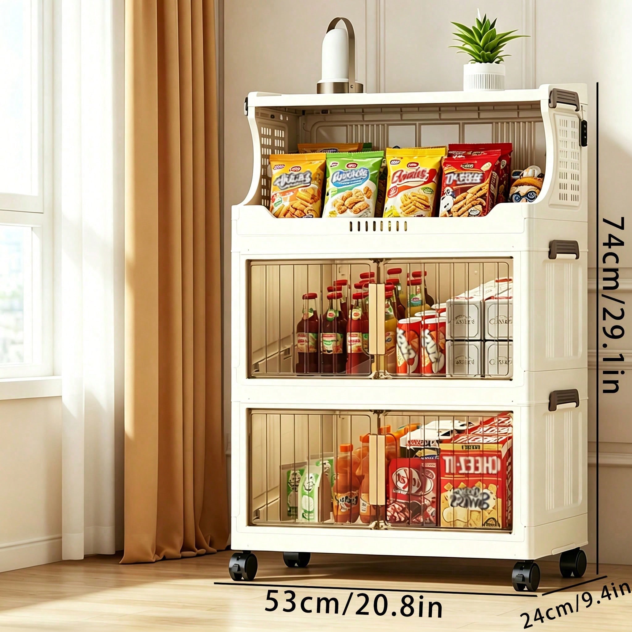 Stackable Pantry Bin - Складной контейнер для хранения шириной 20,8