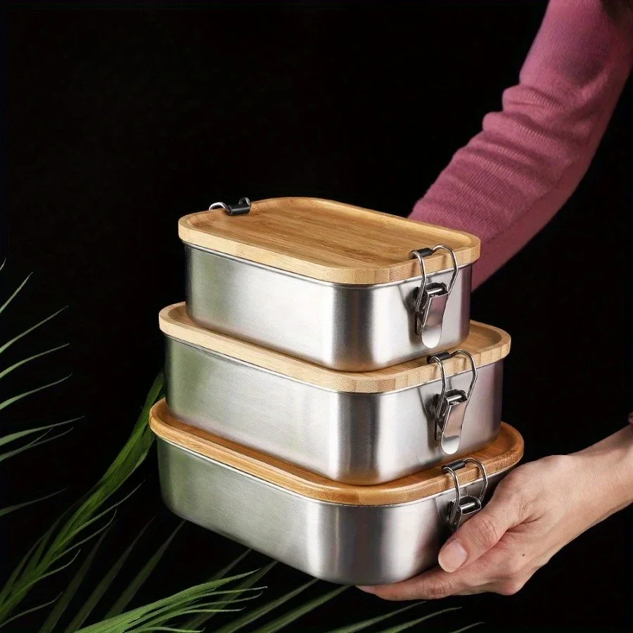 Food Storage Bins - Новый ланч-бокс из нержавеющей стали 304