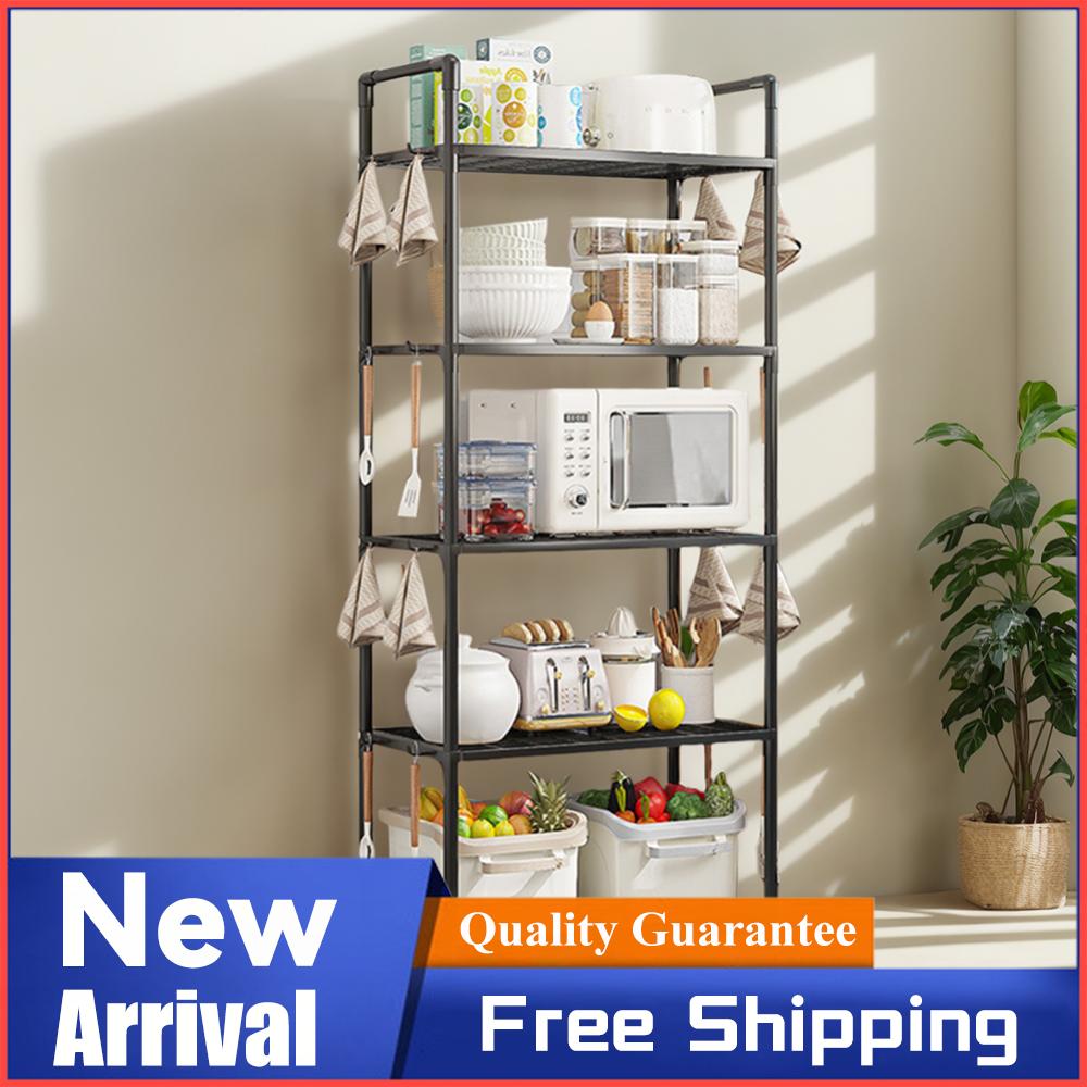 Food Storage Shelving - 5-ярусный стеллаж для хранения, сверхпрочный, грузоподъемность