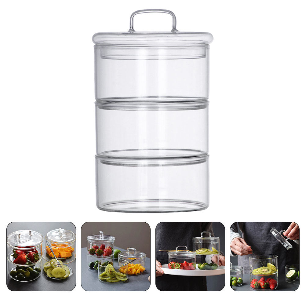 Food Storage Glass Containers - Набор из 1 прозрачной стеклянной миски