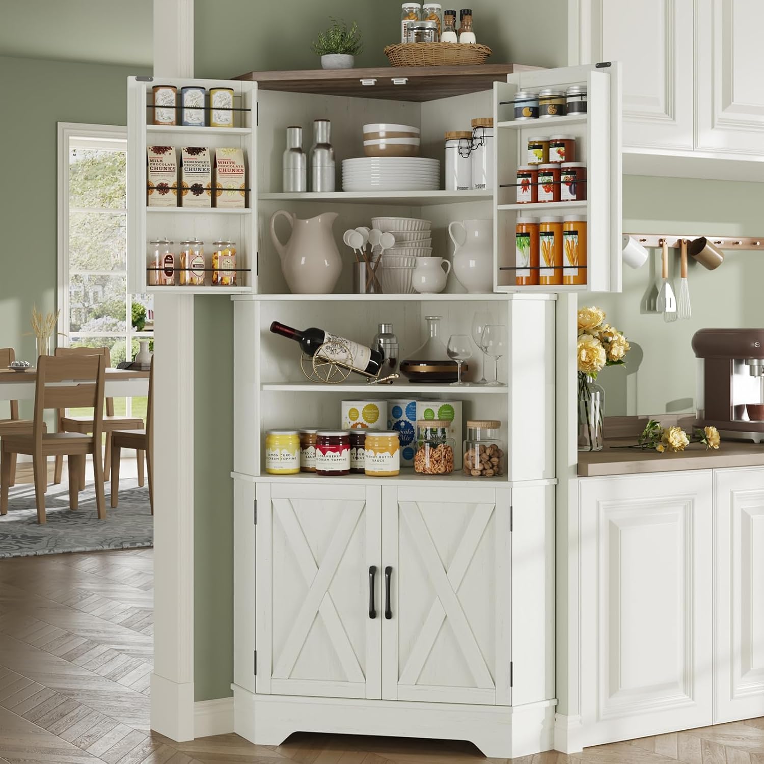 Food Storage In Cabinets - # Угловой шкаф, 67 дюймов в