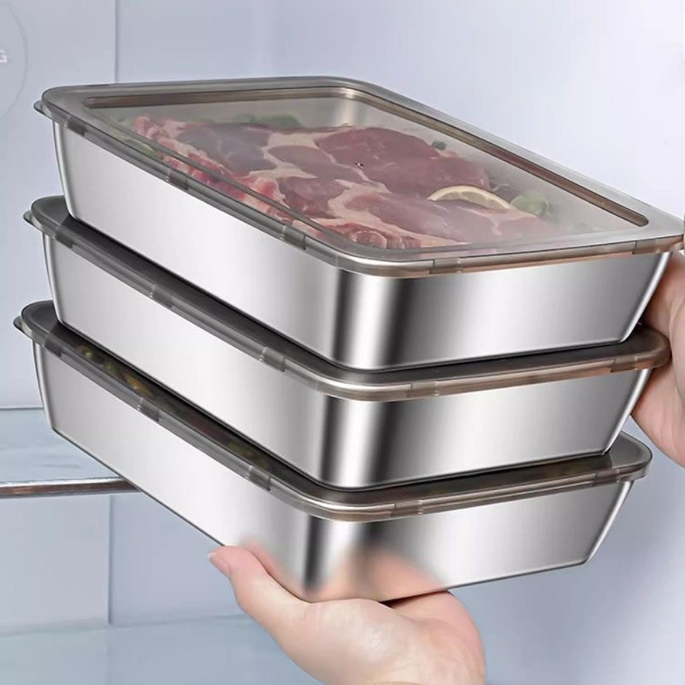 Food Storage Square Containers - Поднос для сервировки из пищевой нержавеющей