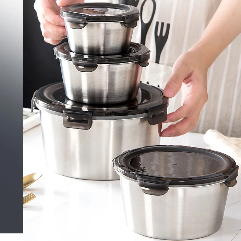 Food Storage Square Containers - Ланч-бокс Bento из нержавеющей стали 304