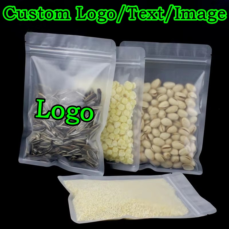 Food Storage Bags Zip Lock Pouch - 100 шт. матовых пластиковых пакетов с