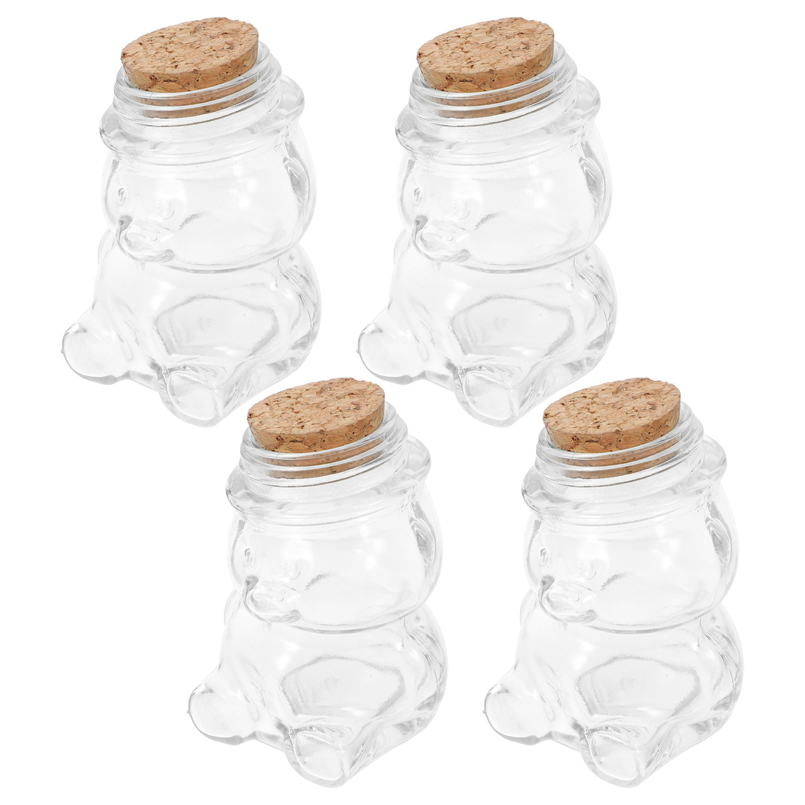 Food Storage Glass Containers - Набор из 4 стеклянных банок для