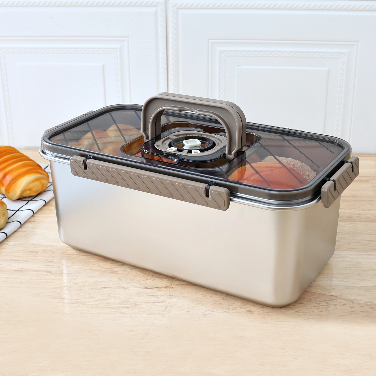 Food Storage Kitchen - Хлебница из нержавеющей стали 5,8 л