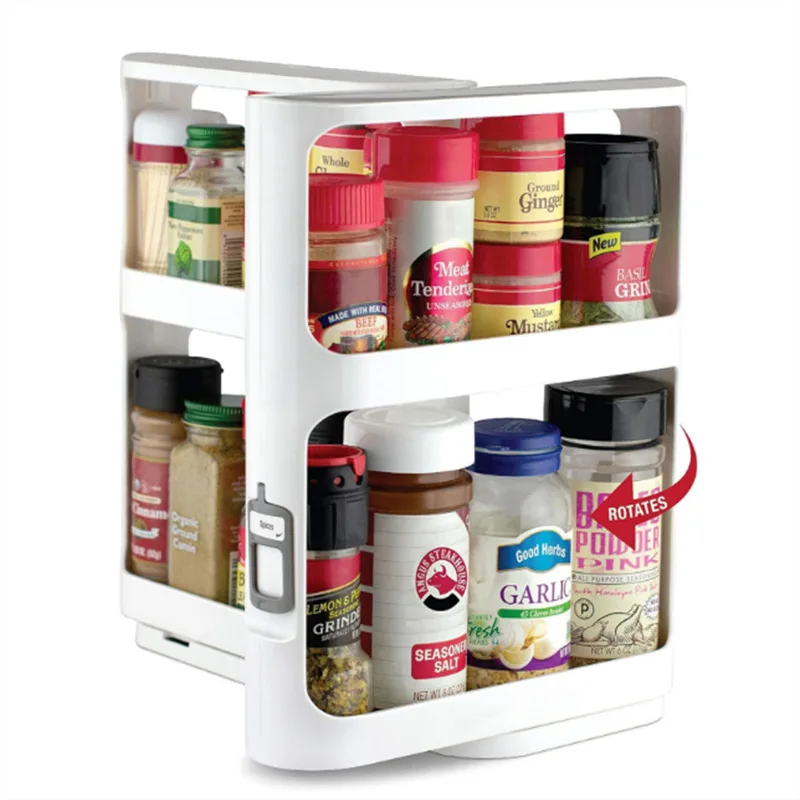 Food Storage In Cabinets - Многослойная вращающаяся полка для хранения, шкаф