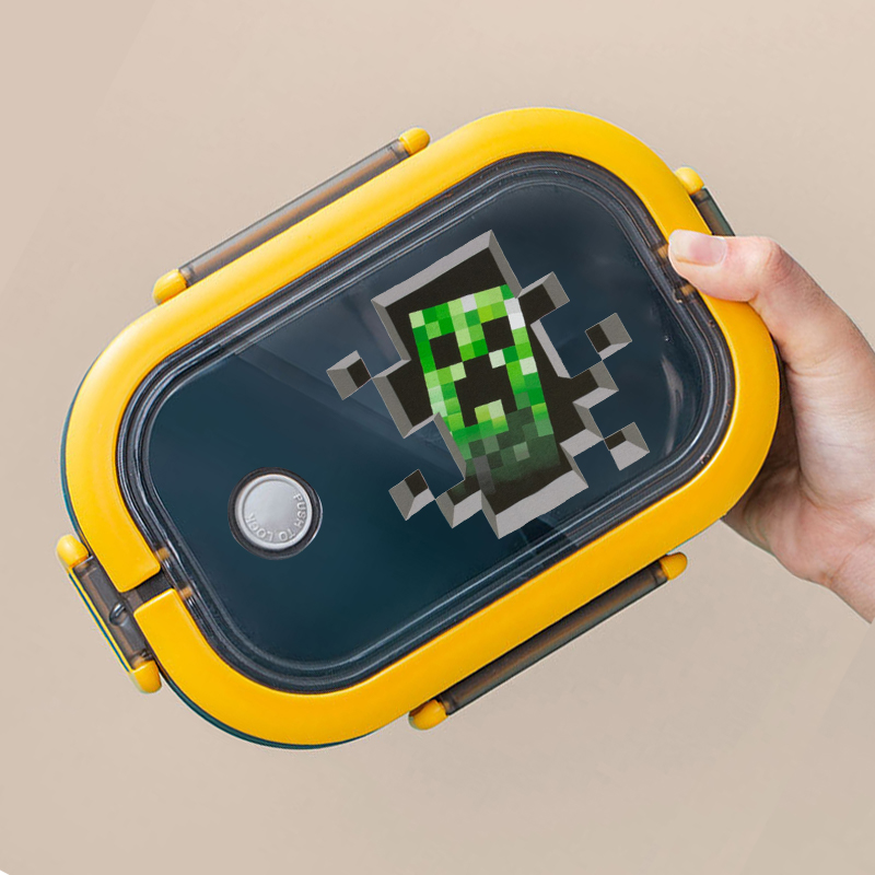 Food Storage Minecraft - Ланч-бокс Minecraftes Pixeles Bento с мультяшным