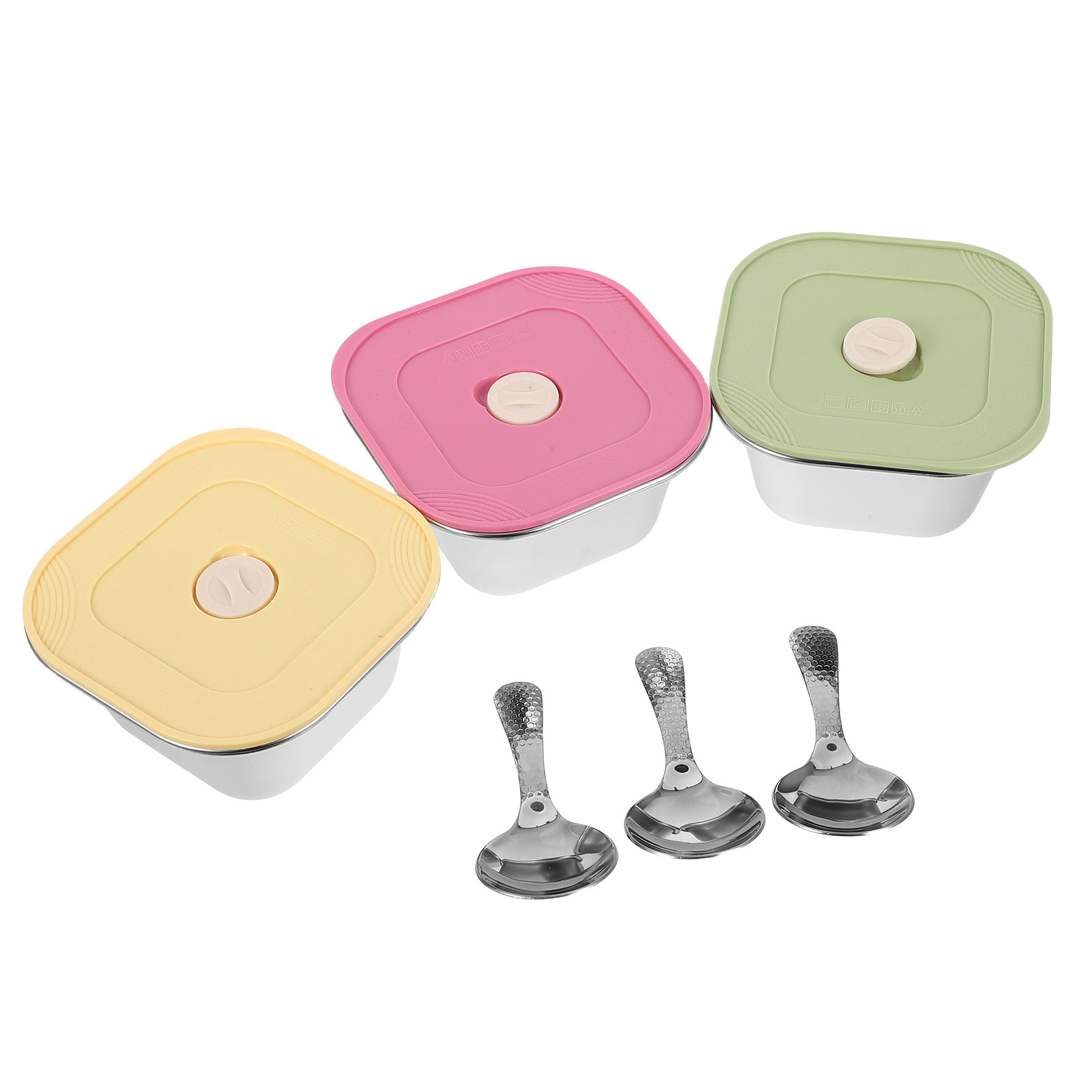 3 шт. контейнеров для закусок  – обзор и цена Stainless Lunch Box