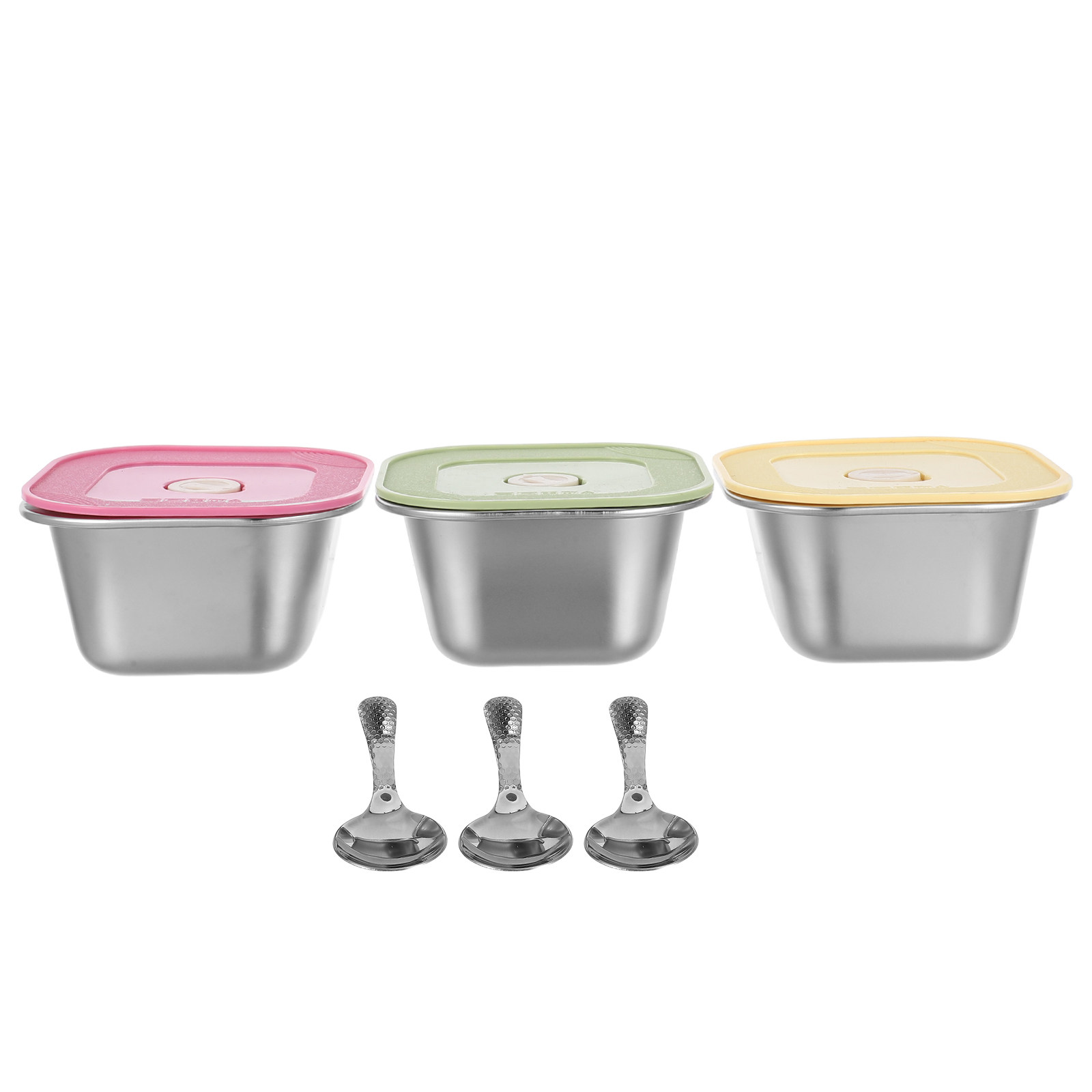 3 шт. контейнеров для закусок  – обзор и цена Stainless Lunch Box