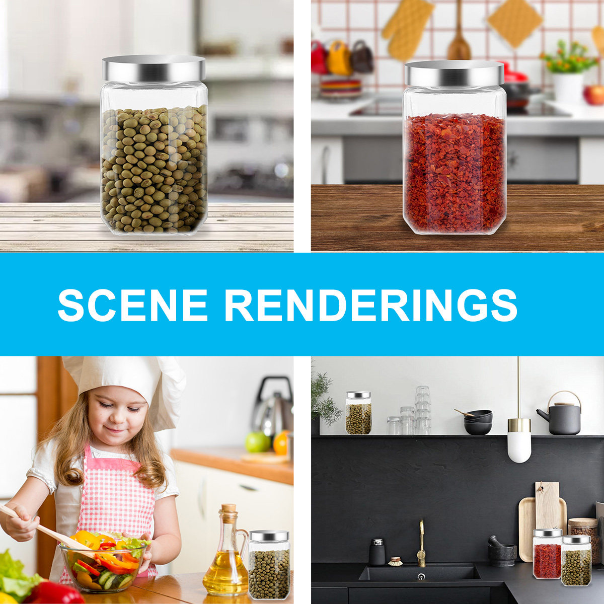 1 шт. стеклянная банка для хра – обзор и цена Food Storage Glass Containers