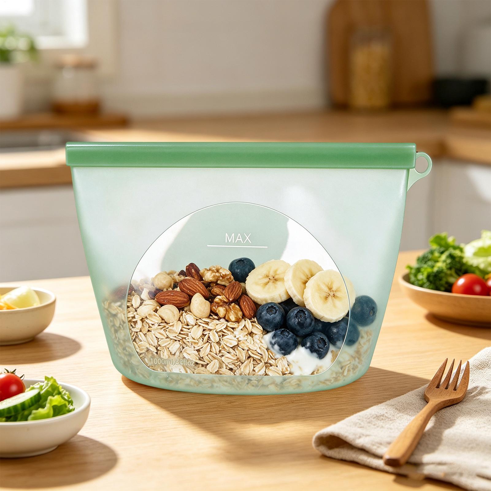 Силиконовые пакеты с застежкой – обзор и цена Food Storage Bags Zip Lock Pouch