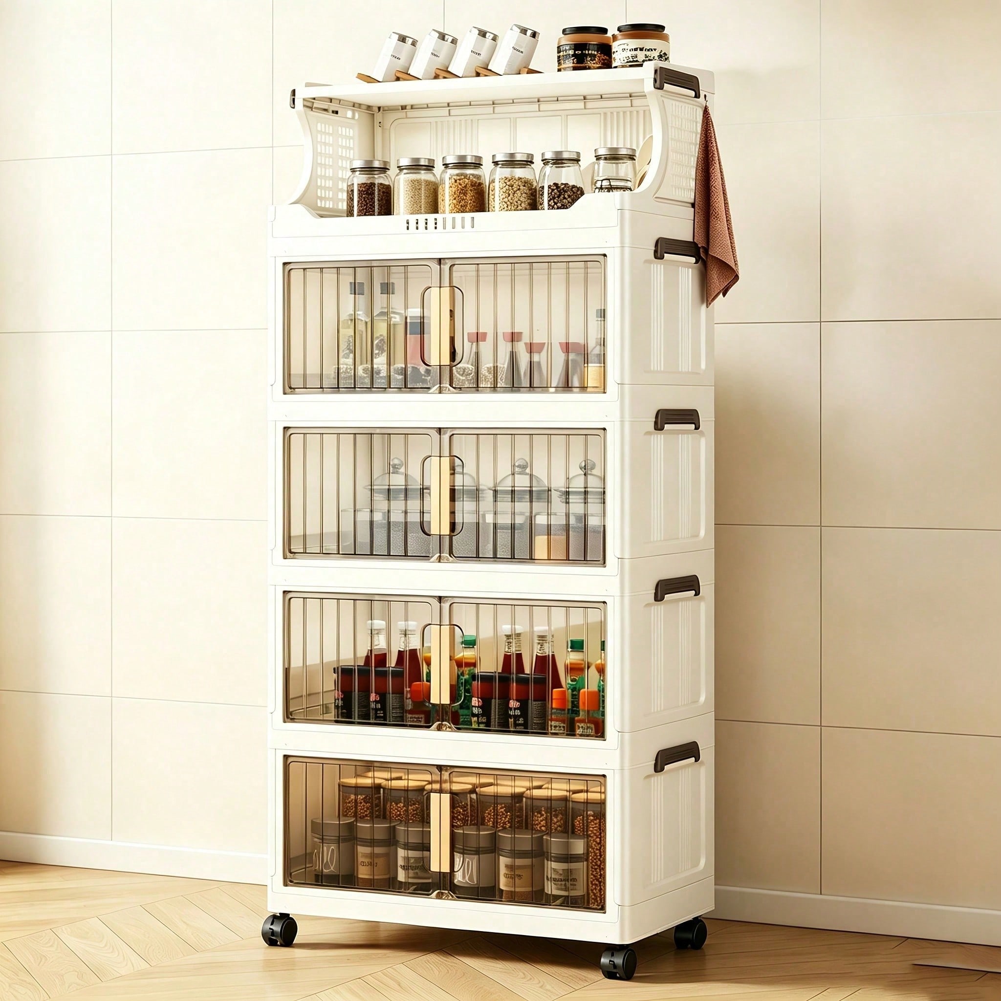Складной контейнер для хранени – обзор и цена Stackable Pantry Bin