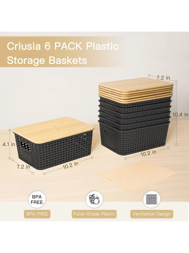 Пластиковые корзины для хранен – обзор и цена Stackable Pantry Bin