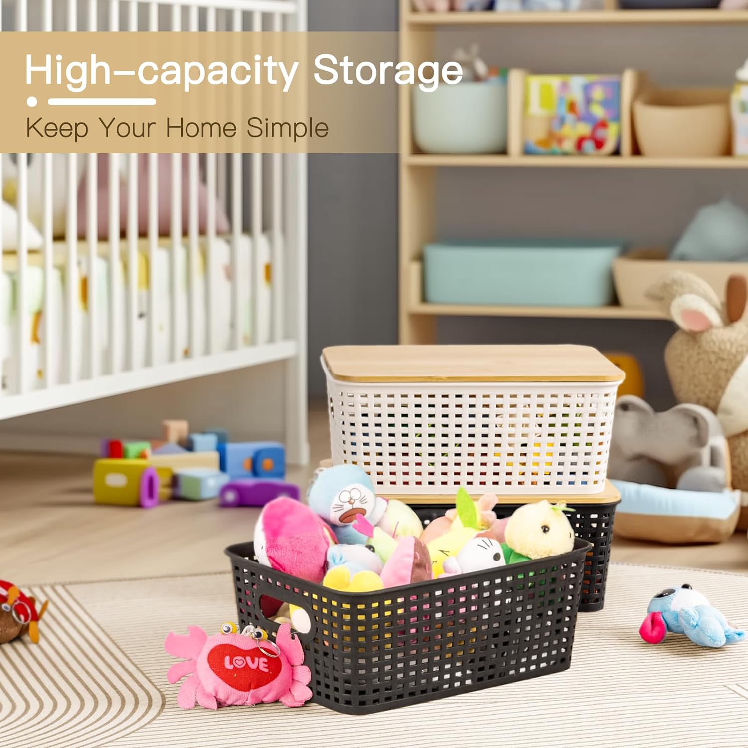 Пластиковые корзины для хранен – обзор и цена Stackable Pantry Bin