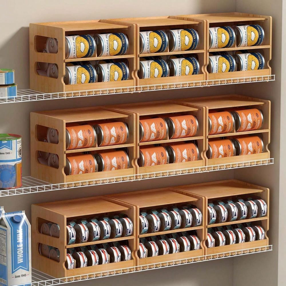 Складной бамбуковый органайзер – обзор и цена Food Storage Dispenser