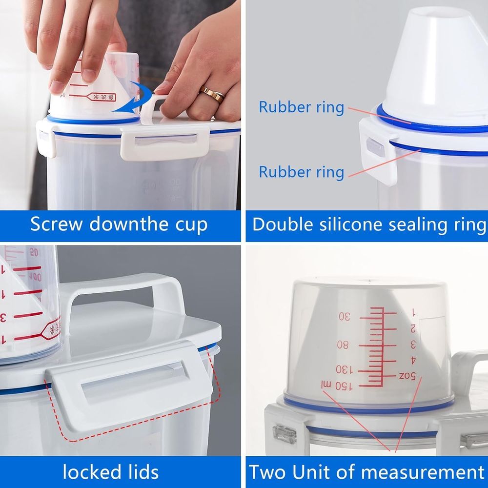 Набор из 4 герметичных контейн – обзор и цена Food Storage Dispenser