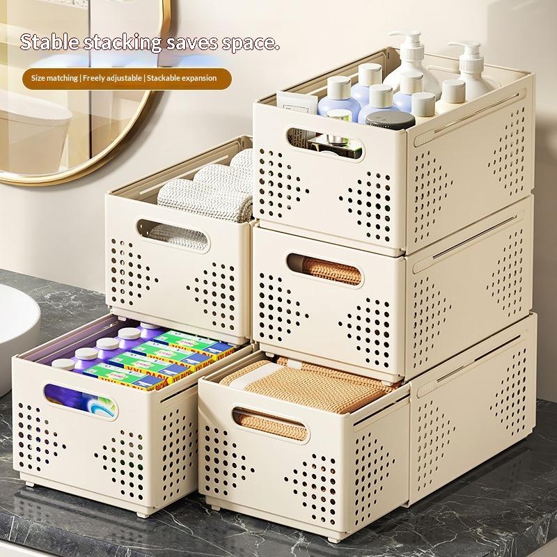 ● Выдвижной пластиковый органа – обзор и цена Stackable Pantry Bin