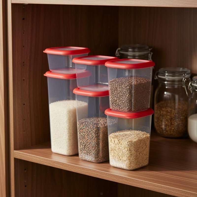 Набор из 6 герметичных контейн – обзор и цена Stackable Pantry Bin