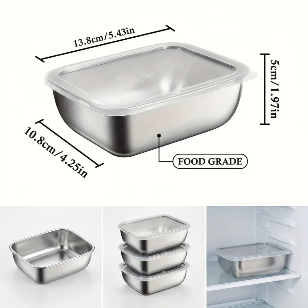 Набор из 6 герметичных контейн – обзор и цена Stainless Lunch Box