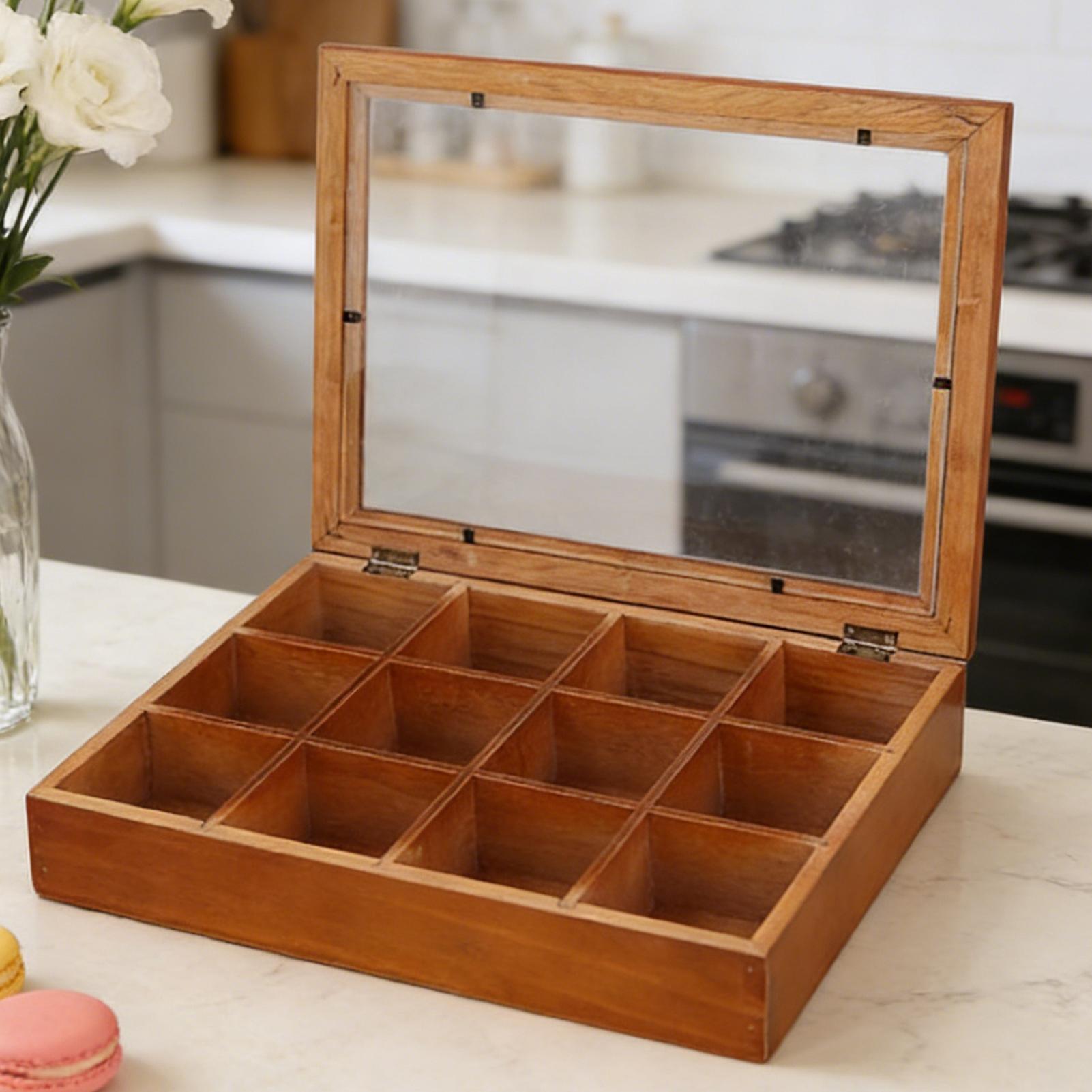 Деревянная коробка для хранени – обзор и цена Stackable Pantry Bin