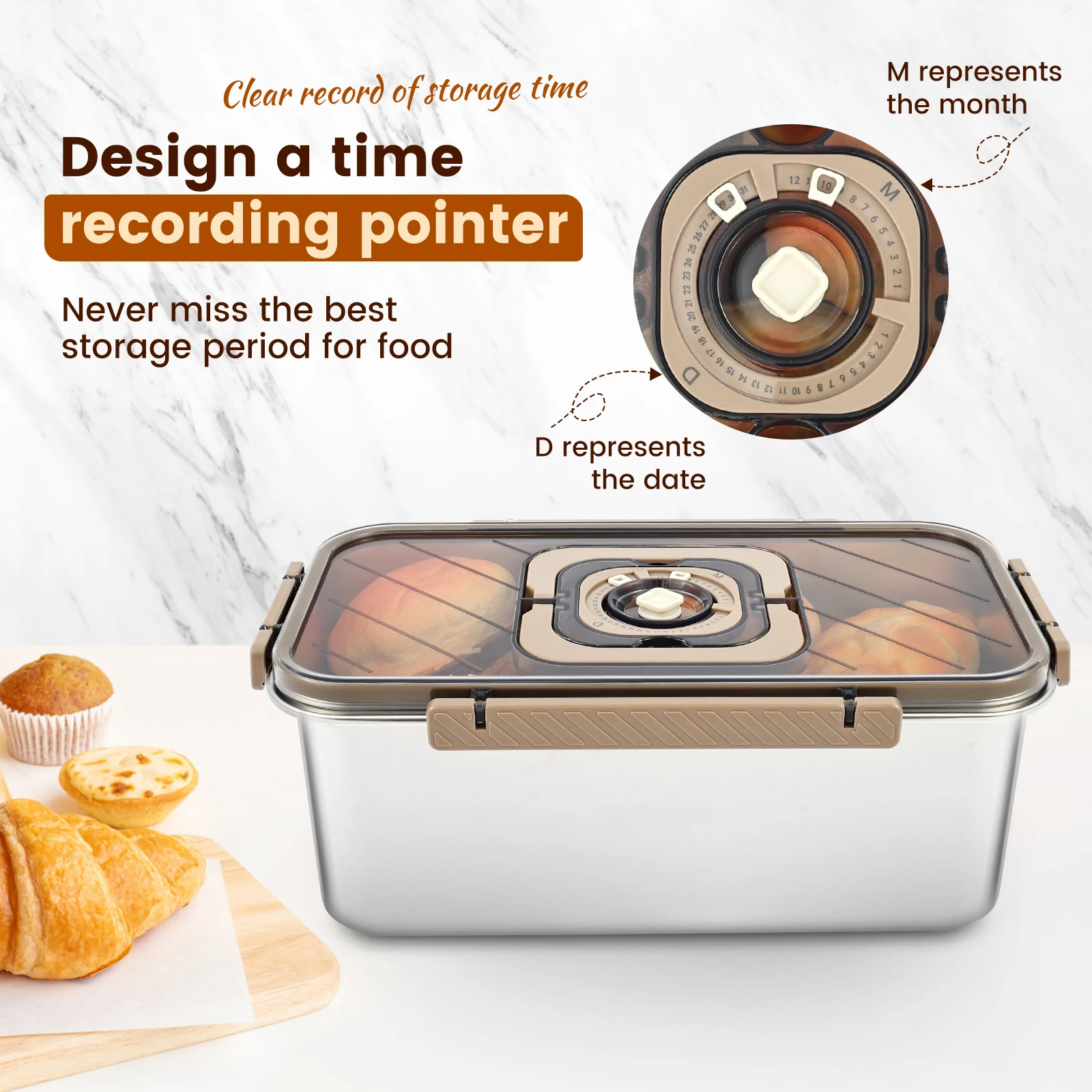Хлебница из нержавеющей стали  – обзор и цена Food Storage Kitchen
