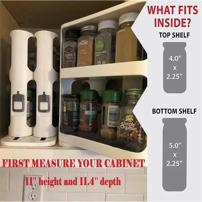 Многослойная вращающаяся полка – обзор и цена Food Storage In Cabinets