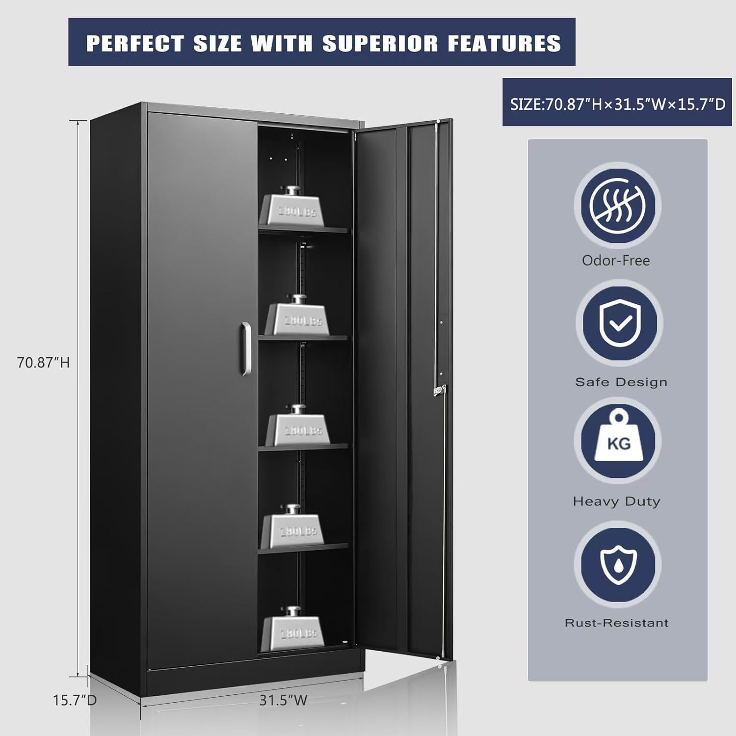Металлический шкаф для хранени – обзор и цена Food Storage Shelving