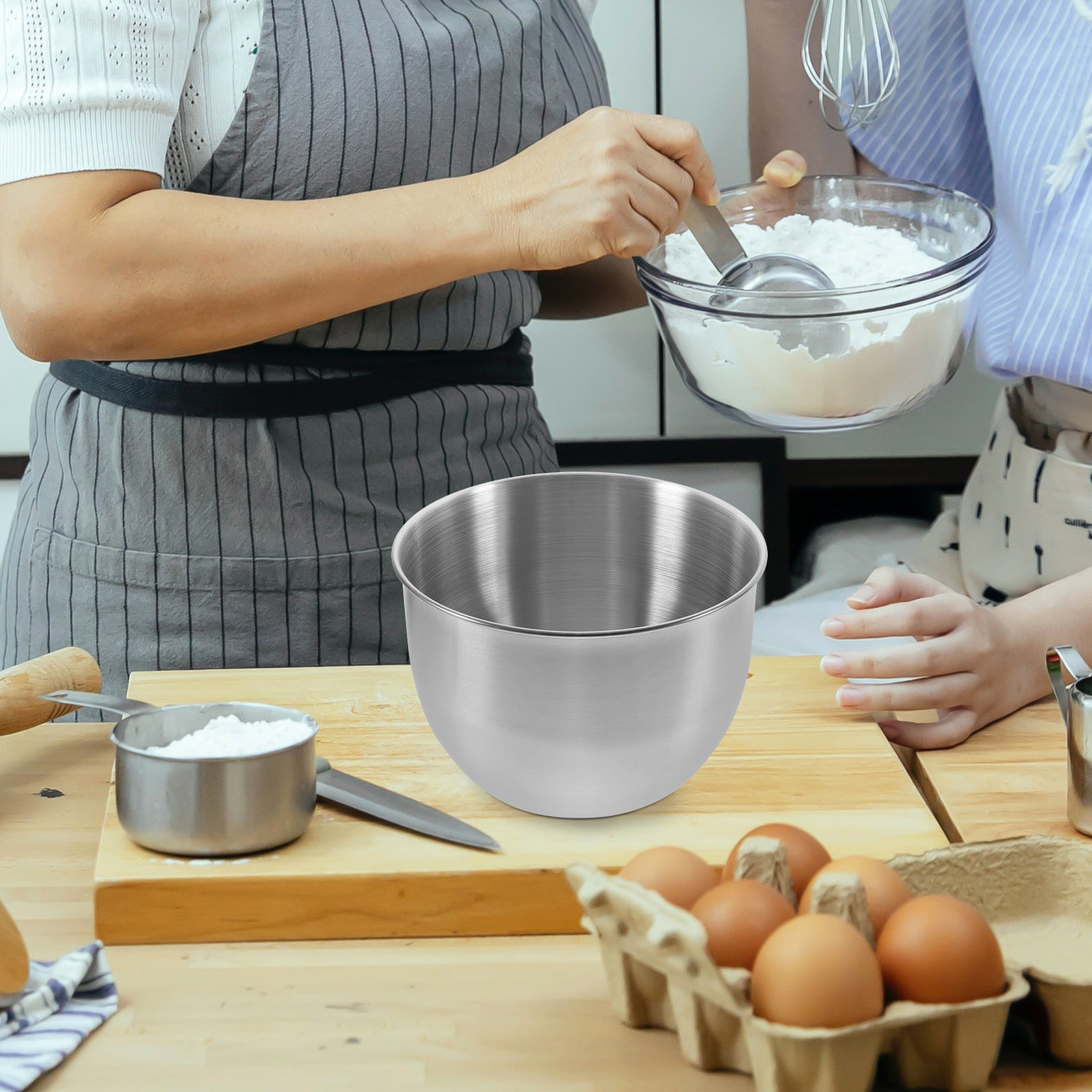Глубокая миска из нержавеющей  – обзор и цена Storage Food Prep