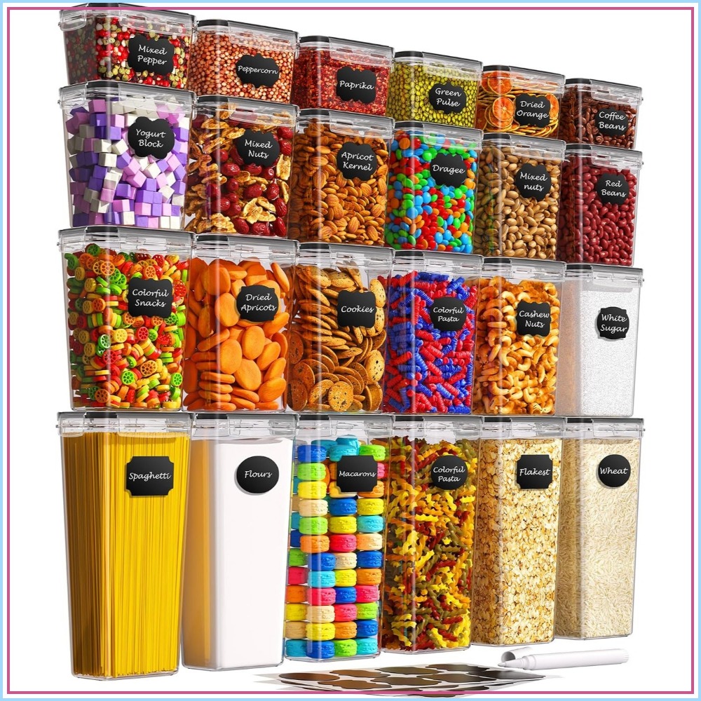 24 герметичных контейнера для  – обзор и цена Food Storage Kitchen