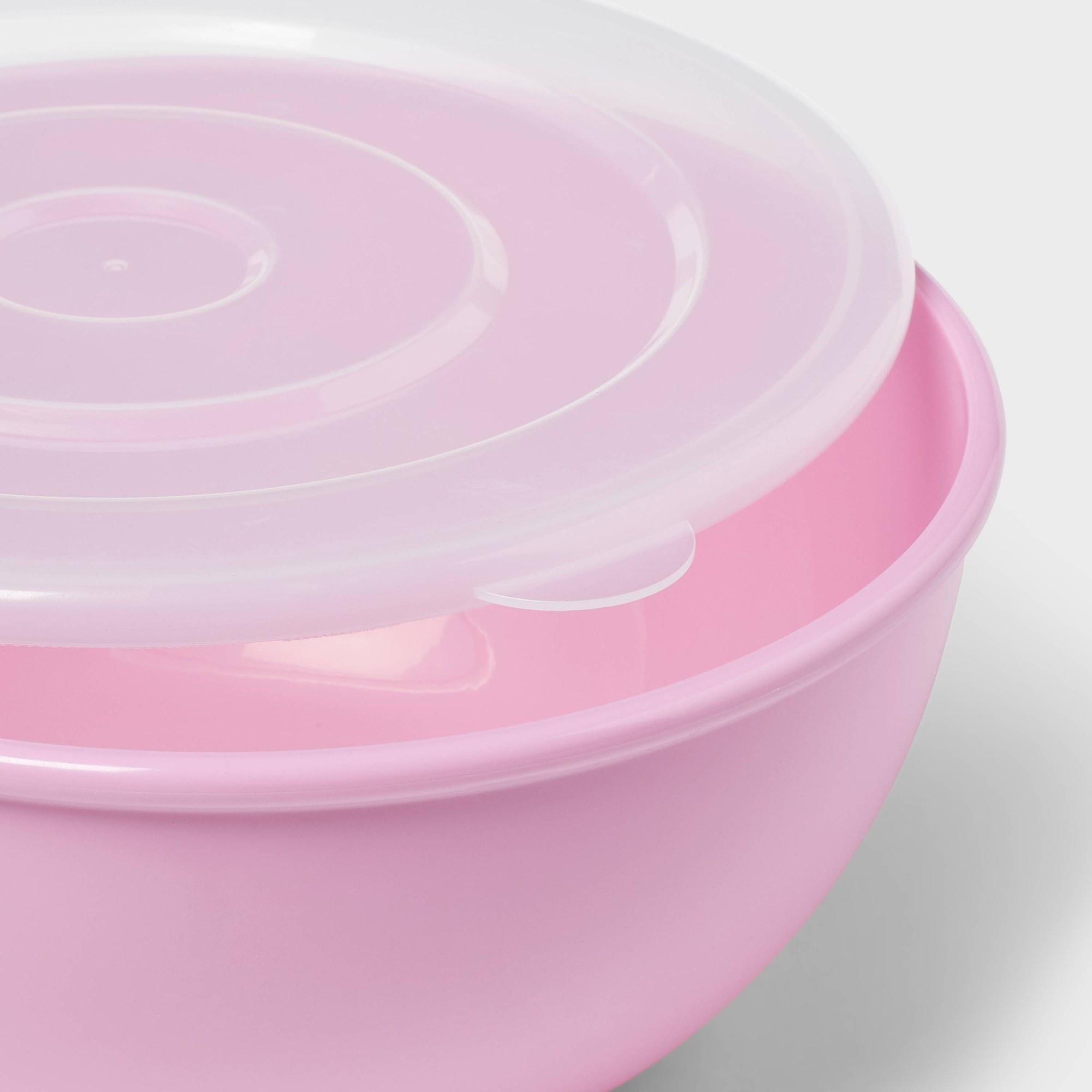 Розовая миска с подходящей кры – обзор и цена Storage Food Prep